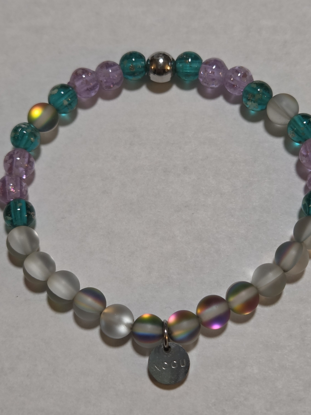 🆕️ NOGU Rainbow Mermaid Firefly Glass Bracelet
